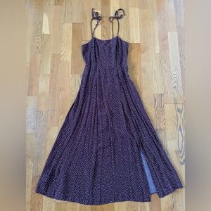 Promod Burgundy and White Maxi Dress